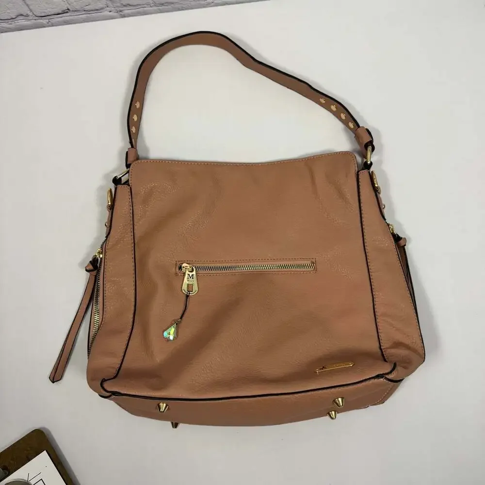 Montana West Large Leather Hobo Handbag for Women Concealed Carry Studded Purse